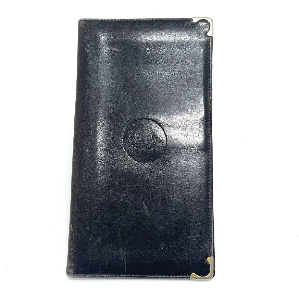 CELINE Carriage logo vintage Bill Compartment Long Wallet